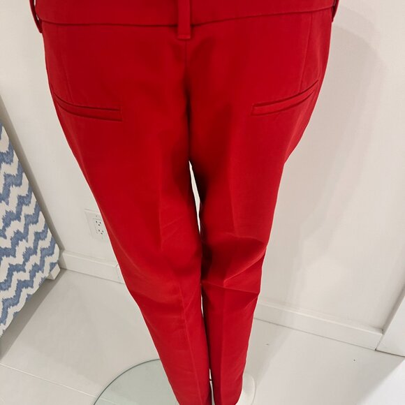 ZARA WOMAN Red Trouser/Pant 7290 SZ 8 - Picture 6 of 9